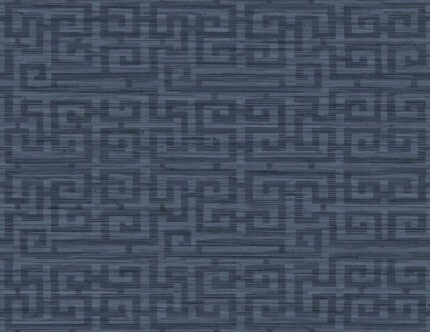 Wamego - Midnight Ink | Navys Geometrics Wallpaper for Office, Accent Wall, and Nursery