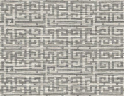 Wamego - Steelwork | Grays Geometrics Wallpaper for Office, Accent Wall, and Half Bath