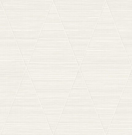 Stillwater - Pure White | Whites and Off Whites Geometrics Wallpaper for Office, Accent Wall, and Powder Room
