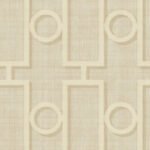 Adorn Geo - Tan and Off-White | Browns and Taupes Geometrics Wallpaper for Office, Accent Wall, and Powder Room