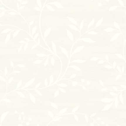 Couture - Metallic Silver and Off-White | Silvers and Pewters Florals, Botanicals and Tropicals Wallpaper for Entryway, Living Room, and Half Bath