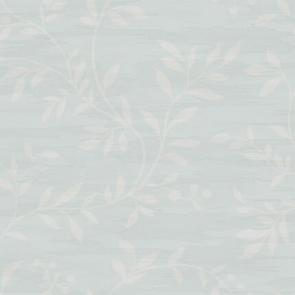 Couture - Mist and White | Blues Florals, Botanicals and Tropicals Wallpaper for Hallway, Nursery, and Entryway