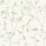 Whisper - Spring Time | Greens Trees and Leaves Wallpaper for Accent Wall, Entryway, and Office