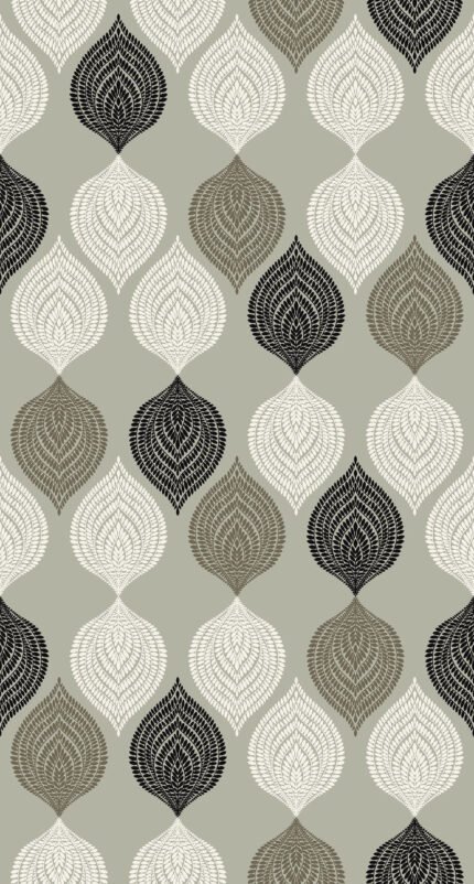 Jammu - Jaipur | Browns and Taupes Medallions Wallpaper for Kitchen, Bedroom, and Half Bath