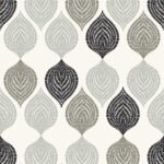 Jammu - Day And Night | Whites and Off Whites Medallions Wallpaper for Kitchen, Powder Room, and Office
