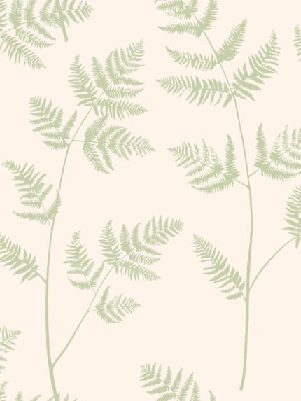Bracken - Fresh Morning | Greens Florals, Botanicals and Tropicals Wallpaper for Living Room, Kitchen, and Hallway