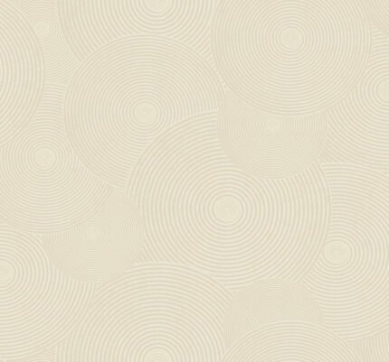 Interlocking Ripples | Cool Neutrals Geometrics Wallpaper for Office, Accent Wall, and Hallway