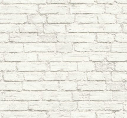 Brick Texture | Warm Neutrals and Beiges Industrial Wallpaper for Entryway, Dining Room, and Powder Room