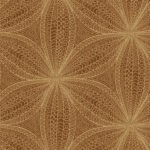 Star Flower | Coppers and Bronzes Bohemian Wallpaper for Office, Bedroom, and Kitchen