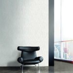 Feather Geo | Cool Neutrals Geometrics Wallpaper for Office, Accent Wall, and Powder Room