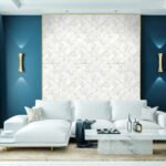 Geometric Marble | Golds Geometrics Wallpaper for Office, Accent Wall, and Living Room