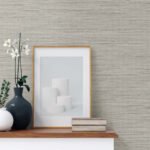 Sluby Sisal - Warm Macadamia | Cool Neutrals Textures Wallpaper for Office, Powder Room, and Living Room