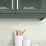 Sluby Sisal - Ripe Avocado | Greens Textures Wallpaper for Kitchen, Powder Room, and Hallway