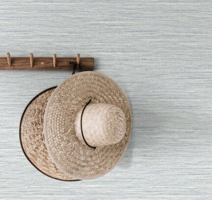 Braided Jute - Cornflower Blue | Blues Textures Wallpaper for Nursery, Kitchen, and Entryway