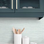 Braided Jute - Seaglass | Blues Textures Wallpaper for Half Bath, Bedroom, and Hallway
