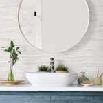 Fine Arrowroot - Pumice | Cool Neutrals Textures Wallpaper for Accent Wall, Bedroom, and Dining Room
