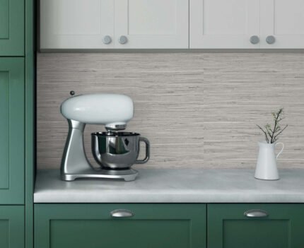 Fine Arrowroot - Washed Stone | Grays Textures Wallpaper for Office, Hallway, and Nursery