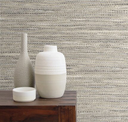 Weave - Hemp | Warm Neutrals and Beiges Textures Wallpaper for Accent Wall, Nursery, and Office