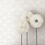 Handdrawn Geometric - Sand Dunes | Warm Neutrals and Beiges Geometrics Wallpaper for Office, Accent Wall, and Half Bath