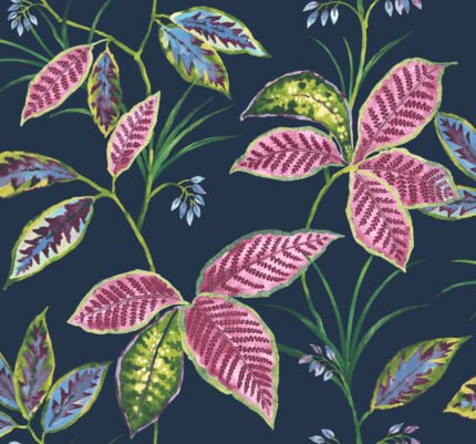 Leaves - Midnight Blue