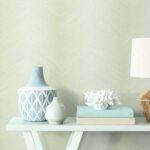 Shibori Chevron - Sand Dunes | Warm Neutrals and Beiges Ikat, Shibori and Watercolor Wallpaper for Powder Room, Living Room, and Hallway