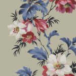 Flower Stripe - Taupe