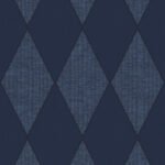 Harlequin String on Matte Print | Blues Geometrics Wallpaper for Office, Accent Wall, and Kitchen