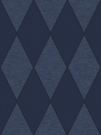Harlequin String on Matte Print | Blues Geometrics Wallpaper for Office, Accent Wall, and Kitchen