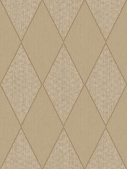 Harlequin String on Matte Print | Warm Neutrals and Beiges Geometrics Wallpaper for Office, Accent Wall, and Dining Room