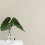 Elegant Burlap - Tan and Silver | Browns and Taupes Textures Wallpaper for Bedroom, Hallway, and Accent Wall
