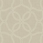Simple Persian Allover - Beige and Ivory | Warm Neutrals and Beiges Geometrics Wallpaper for Office, Accent Wall, and Powder Room