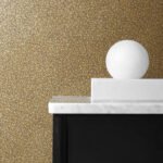 Gravel Texture - Antique Gold | Golds Textures Wallpaper for Powder Room, Entryway, and Accent Wall