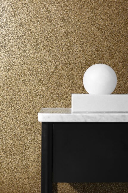 Gravel Texture - Antique Gold | Golds Textures Wallpaper for Powder Room, Entryway, and Accent Wall