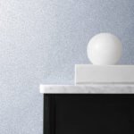Gravel Texture - Slate and Silver Glitter | Blues Textures Wallpaper for Living Room, Powder Room, and Accent Wall