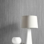 Natural Stria - Earl Gray and Glitter | Grays Textures Wallpaper for Powder Room, Kitchen, and Nursery