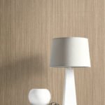 Natural Stria - Khaki and Glitter | Warm Neutrals and Beiges Textures Wallpaper for Accent Wall, Entryway, and Bedroom