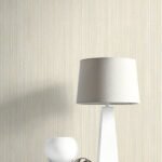Natural Stria - Cream and Glitter | Whites and Off Whites Textures Wallpaper for Nursery, Entryway, and Bedroom