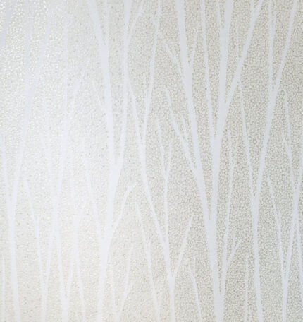 Birch - Metallic Pearl and Glitter | Whites and Off Whites Textures Wallpaper for Bedroom, Hallway, and Living Room