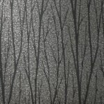 Birch - Gunmetal and Charcoal | Blacks Textures Wallpaper for Entryway, Kitchen, and Hallway