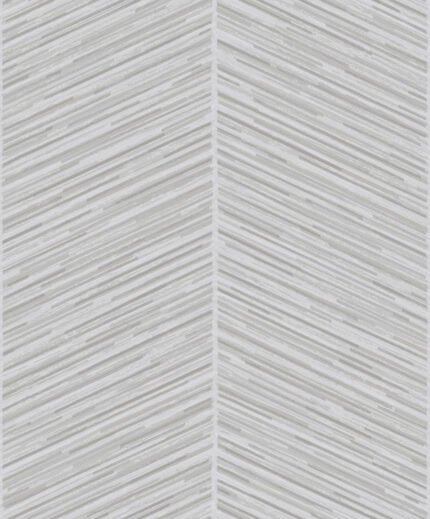 Casa Blanca 2 - Large Chevron | Grays Abstracts Wallpaper for Half Bath, Powder Room, and Accent Wall