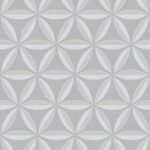 Casa Blanca 2 - Floral Shape | Grays Geometrics Wallpaper for Office, Accent Wall, and Entryway