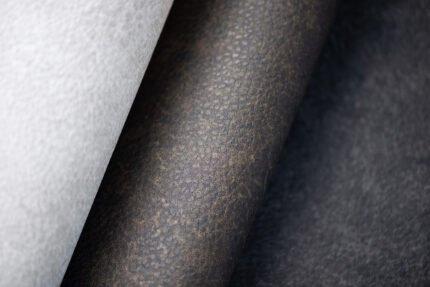 Roma Leather 27 - Cognac | Browns and Taupes Textures Wallpaper for Powder Room, Hallway, and Accent Wall
