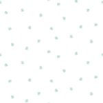 Little Daisy - Teal | Aquas and Teals Children and Nursery Wallpaper for Half Bath, Nursery, and Powder Room