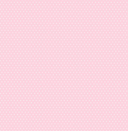 Small Polka Dots - Blush | Pinks Children and Nursery Wallpaper for Office, Dining Room, and Bedroom