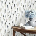 Catwalk - Greige | Grays Abstracts Wallpaper for Bedroom, Entryway, and Half Bath
