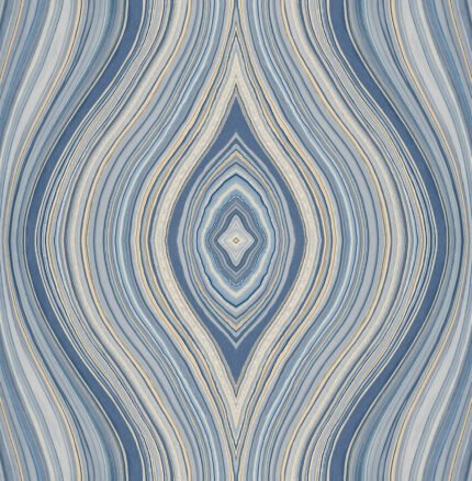 Milano - Navy | Navys Abstracts Wallpaper for Dining Room, Office, and Half Bath