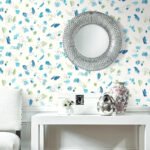 Painter's Palette - Blue | Blues Abstracts Wallpaper for Nursery, Dining Room, and Entryway