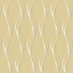 Muse - Champagne Metallic | Golds Abstracts Wallpaper for Powder Room, Accent Wall, and Hallway