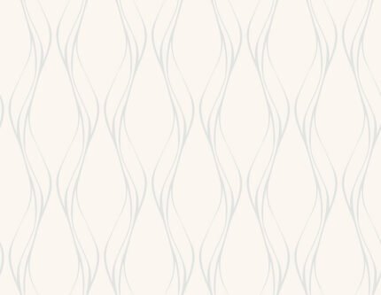 Muse - Silver | Silvers and Pewters Abstracts Wallpaper for Hallway, Nursery, and Powder Room