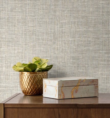 Soho Linen - Morrel | Multicolors Textures Wallpaper for Powder Room, Half Bath, and Accent Wall